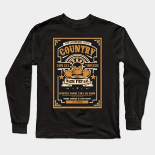 Country Music Long Sleeve T-Shirt